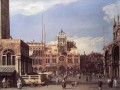 Piazza San Marco der Uhrturm Canaletto Venedig